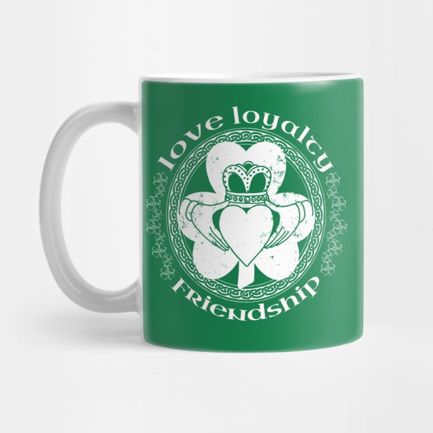 Irish Claddagh Ring Love Loyalty Friendship Shamrock by graphicbombdesigns